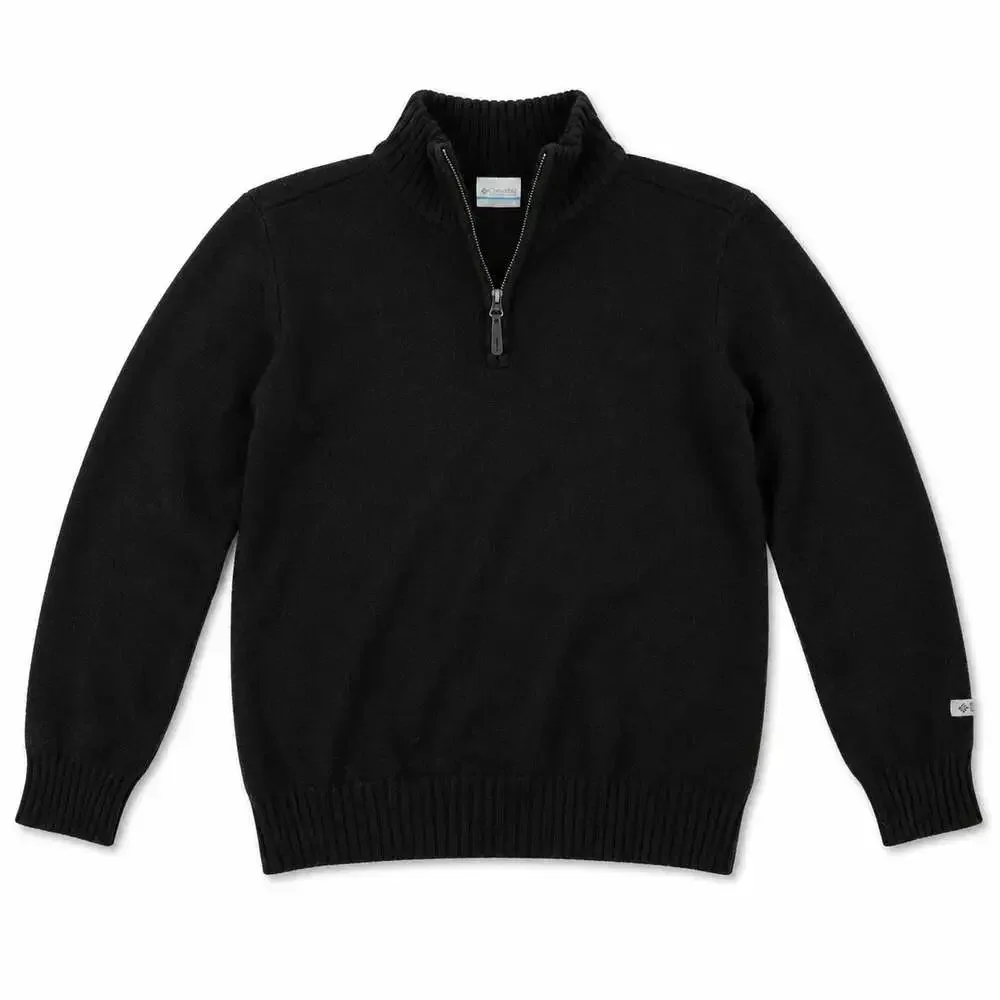 Columbia Sportswear Company Men's Quarter-Zip Cotton Wool Blend Pullover Sweater